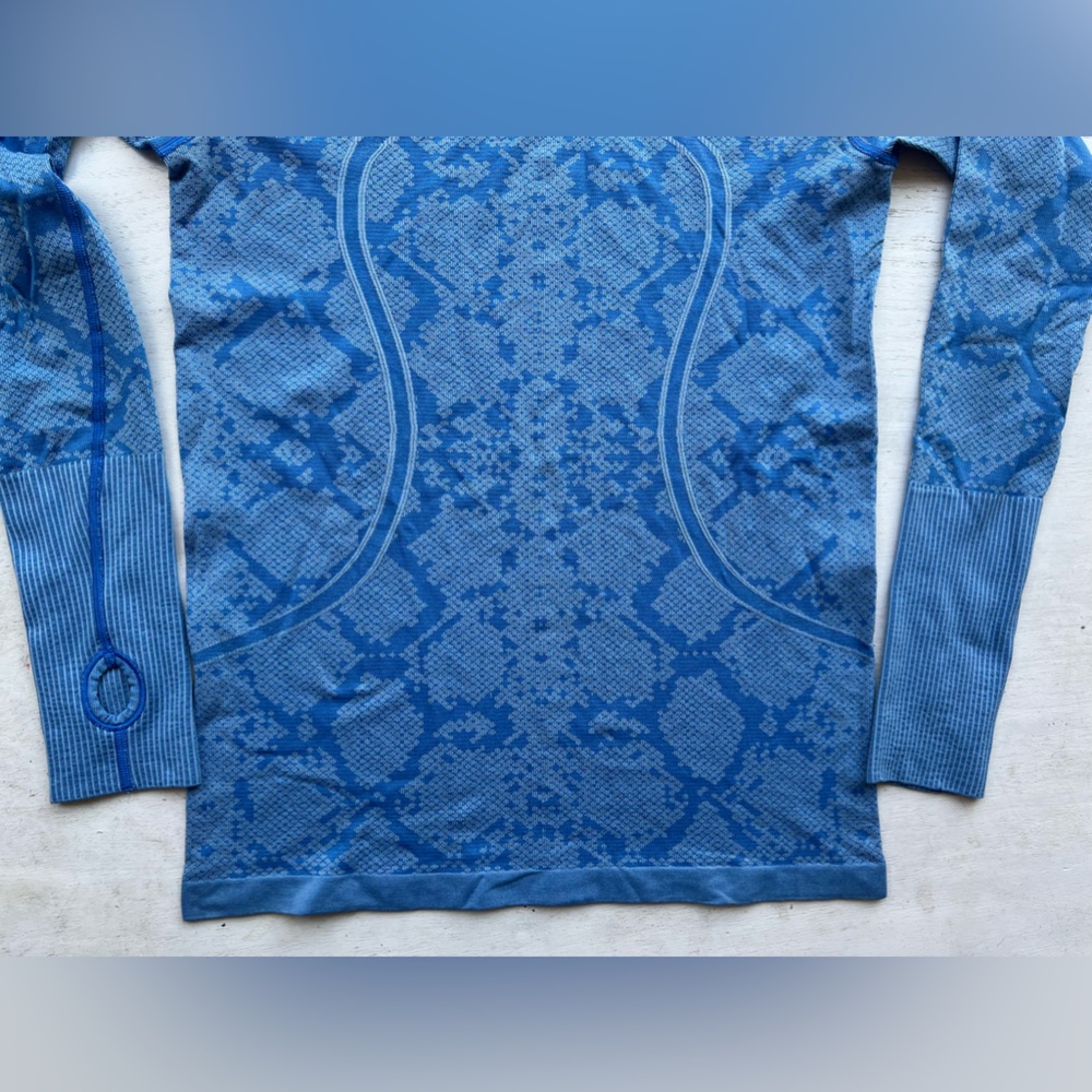 Lululemon Swiftly Tech Python Print Long Sleeve S… - image 3